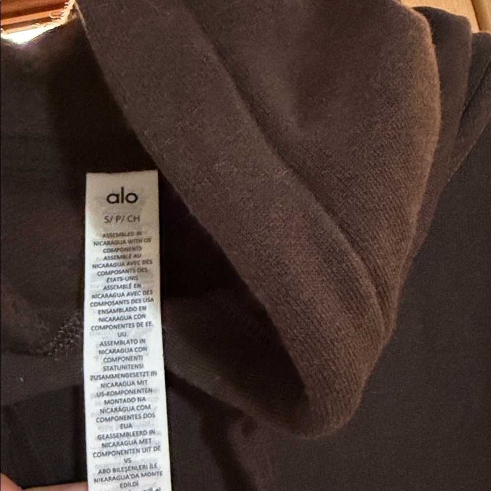 ALO Accolade Hoodie Espresso - Picture 5 of 5